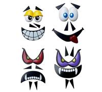 Halloween Cartoon Mask, Halloween Costume - Halloween Scary Cartoon Novelty Mask | Scary Face Cover with Smiling Demons, Funny Plug-in Expression