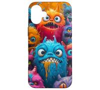 Halloween Cartoon Monster Parade Case for iPhone 16 Plus