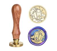 Halloween Carved Stamp Head and Wood Handle Replaceable Stamp Head for Seal Letter Envelope Craft Embellishment Scrapbooking Stamps Halloween