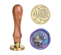 Halloween Carved Stamp Head and Wood Handle Replaceable Stamp Head for Seal Letter Envelope Craft Embellishment Scrapbooking Stamps Halloween