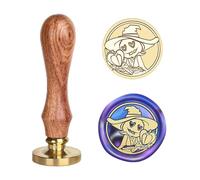 Halloween Carved Stamp Head and Wood Handle Replaceable Stamp Head for Seal Letter Envelope Craft Embellishment Scrapbooking Stamps Halloween