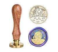 Halloween Carved Stamp Head and Wood Handle Replaceable Stamp Head for Seal Letter Envelope Craft Embellishment Scrapbooking Stamps Halloween