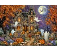 Halloween Castle Jigsaw Puzzles for Adults 1000 Jigsaws Jack-O-Lanterns 1000 Piece Jigsaw Puzzles for Adults
