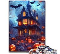Halloween Castle JigsawPuzzle 1000 Pieces for Teenagers, Interesting Stress Reduction Parent-child Interaction 26X38CM