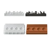 Halloween Castle Mould,2/3 PCS Ghost Candlestick Casting Tool