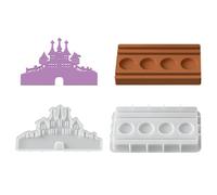 Halloween Castle Mould,2/3 PCS Ghost Candlestick Casting Tool