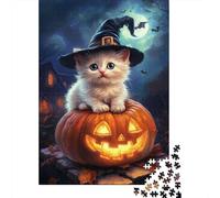 Halloween Cat-11 1000 Piece Puzzle for Adults Cozy Time, 70x50cm/1000pcs