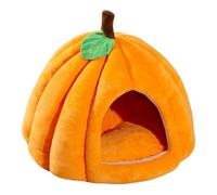 Halloween Cat Bed Pet Cave Bed Cute Pet Halloween Cave Nest Pumpkin Shape Soft Tent Bed Pet Cave Cave Bed Cave Bed