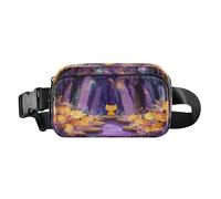 Halloween Cat Orange Fanny Pack for Women Men Crossbody Belt Bag Fashion Waist Packs Purse with Adjustable Strap Waist Pouch for Running Hiking Cycling