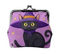 Halloween cat Patterns Print Versatile Coin Purse Exquisite Mini Wallet Cute Change Pouch for Any Occasion