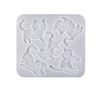 Halloween Cat Pendant Resin Epoxy Casting Mold 3D Making Display Decorative Mould Epoxy Casting Mold Pendant Halloween Silicone Mold