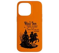 Halloween Cat Rider Design with Haunted Dark House & Pumpkin Case for iPhone 14 Pro Max