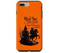 Halloween Cat Rider Design with Haunted Dark House & Pumpkin Case for iPhone 7 Plus/8 Plus