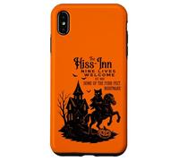Halloween Cat Rider Design with Haunted Dark House & Pumpkin Case for iPhone XS Max