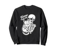 Halloween Cat Skeleton Forever My Cat Style Sweatshirt