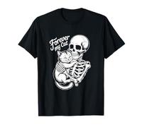 Halloween Cat Skeleton Forever My Cat Style T-Shirt