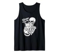 Halloween Cat Skeleton Forever My Cat Style Tank Top