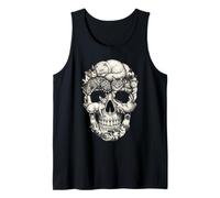 Halloween Cat Skull Skeleton Kitty Gothic Horror Art Pet Tank Top