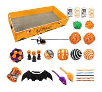 Halloween Cat Toys | Catch Play Pet Teaser Toys | Cat Teasing Supplies Enrichment Activity for Patio Backyard House Garden Home Farm