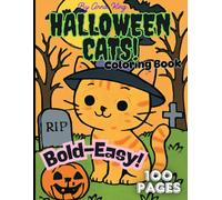 Halloween Cats: Coloring Book (Bold and Easy)