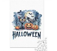 Halloween Cats & Pumpkins Jigsaw Puzzle 1000 Pieces for Calm Weekends, 52x38cm/1000pcs