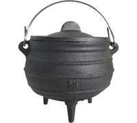 Halloween Cauldron Cast Iron Cauldron with Lid Snd Handle Witch Candy Bowl Halloween Party Decoration Tool