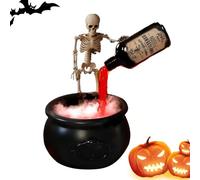 Halloween Cauldron Potion | Halloween Witches Bowl Potion Party Decoration - Seasonal Spooky Prop Party Decoration for Mantel Room Yard Indoor Kitchen Home Garden Events