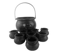 Halloween Cauldron, Treat Cauldron Serving Bowls, Halloween Decoration Candy Bucket, Set of 9 Serving Bowls, Candy Bucket Kettle for Home
