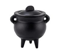 Halloween Cauldron - Vintage Black Incense Burner | Mini Witch Pot Resin Or