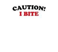 Halloween Caution! I Bite Women's T-Shirt - White - L - White