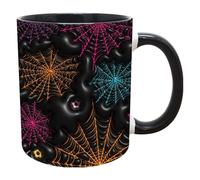 Halloween Ceramic Mug - Mug with Pattern and Handle, Artistic Ceramic Drink Cup, Seasonal Decorative Coffee Mug | Charming Pumpkin Drinkware for Hot Drinks, Tea Time, Festive Z