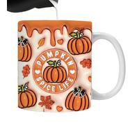 Halloween Ceramic Mugs, Halloween Mug | Christmas Water Mug Pumpkin Ghost Pattern - 12oz Hot Cocoa Mugs, Ceramic Coffee Mug for Cold Drinks o c