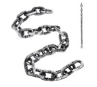 Halloween Chain Decor - Spooky Chains - 5 Feet Fake Halloween Props for Graveyard Prison Theme Outdoor Indoor Haunted House Party Decorations