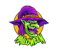 Halloween character old lady witch head Poster A4 - Inspirational Motivational Wall Art daily Life Quote encouraging famous short phrases inspiring words spiritual hope messages success sayings stren