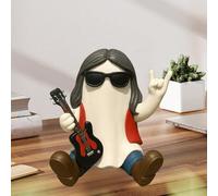 Halloween Characters Ghost Statue Decoration，Adorable Mini Ghost Figurine，Haunted House Decor, Whimsical Spooky Charm for Halloween and Year-Round Display (#03, One Size)
