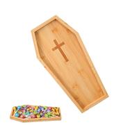 Halloween Charcuterie Board | Wood Pumpkin Coffin Snack Platter,Decorative Charcuterie Boards for Picnic Party Buffet Wedding Restaurant Outdoor Holiday Halloween Camping Pool