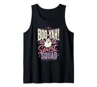 Halloween Cheerleading Boo-Yah Spirit Squad Cute Ghost Tank Top