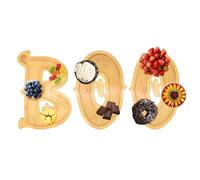Halloween Cheese Board,Boo Halloween Decorations Serving Tray - Appetizer Board Dinnerware Supplies for Kitchen Restaurant Apartment Fireplace Table Living Room