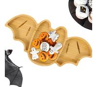 Halloween Cheese Board - Halloween Bat-Shaped Snack Serving Trays | Multifunctional Food Display Plate for Appetizers Cheese Cracker Picnic Meats