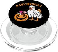 Halloween Chicken Ghost Poultrygeist Funny Pumpkin Costume PopSockets PopGrip for MagSafe