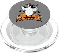 Halloween Chicken Ghost Poultrygeist Funny Pumpkin Costume PopSockets PopGrip for MagSafe