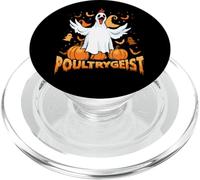 Halloween Chicken Ghost Poultrygeist Funny Pumpkin Costume PopSockets PopGrip for MagSafe