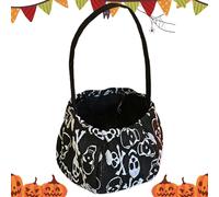 Halloween Children's Candy Basket, Halloween Festival Bucket, Trick Or Treat Bag 16x13x3cm/6.3x5.12x1.18 Inches Spacious & Lightweight/Versatile Use For Night Holiday Adventures