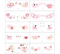 Halloween Children'S Temporary Tattoos, Cute Little Devil Stickers, Pumpkin Heart Makeup, Funny Faces. 6 * 14 A027