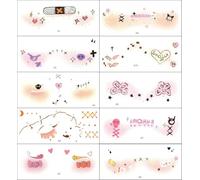 Halloween Children'S Temporary Tattoos, Cute Little Devil Stickers, Pumpkin Heart Makeup, Funny Faces. 6 * 14 A029