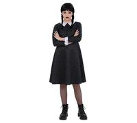 Halloween Childs Gothic Polkadot School Dress