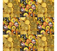 Halloween Chocolate Coins - Foil Wrapped Milk Chocolates with Spooky Designs - Trick or Treat Party Sweets - Halloween Candy Gift Box (500g)