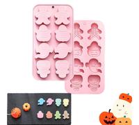 Halloween Chocolate Mold, Silicone Pumpkin Ghost Skeleton Tray