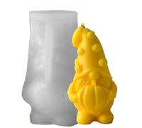Halloween Chocolate Molds | 3D Silicone Pumpkin Mold - Autumn Gnome Mould for Thanksgiving Cake Pop Soap Fondant Decorating Candle Home Decor