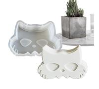 Halloween Chocolate Molds - Halloween Molds for Candle Making - Plaster Mould for Handmade Epoxy Resin Arts Crafts Soap Aroma Beads Chocolate Dessert Cupcake Jelly Pendant Car Aromatherapy